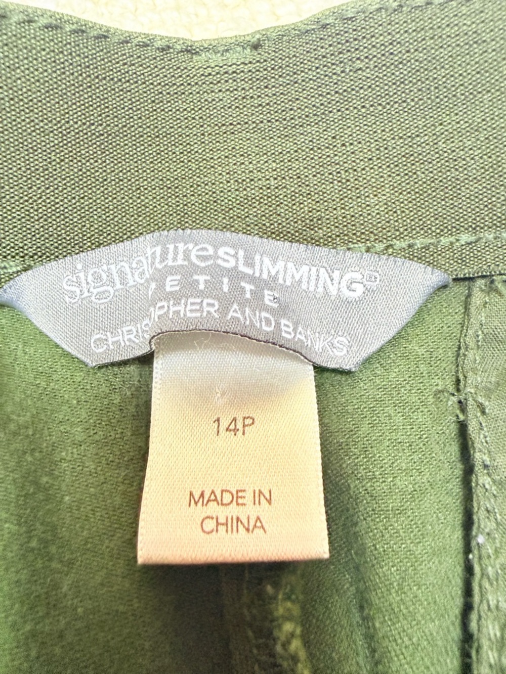 Christopher and Banks Signature Slimming Straight Leg Pants Size 14P Petite - Picture 4 of 8